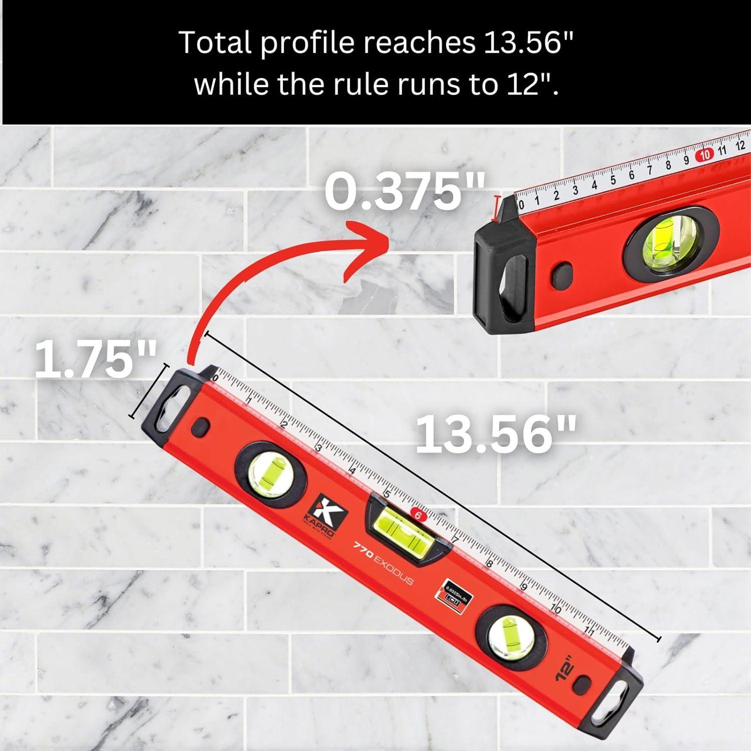 Nivel de Caja Profesional Kapro 770 Exodus 30.48 cm con Viales