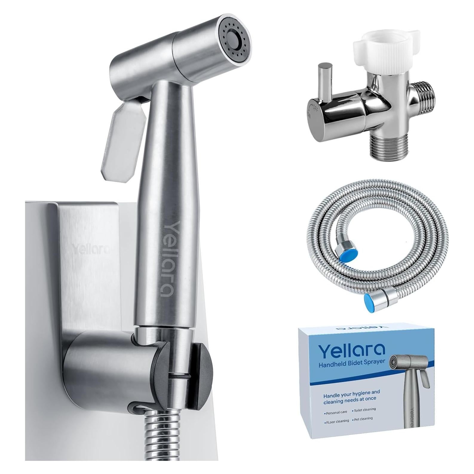 Rociador de Bidet de Mano Yellara - Acero Inoxidable, 1.22m