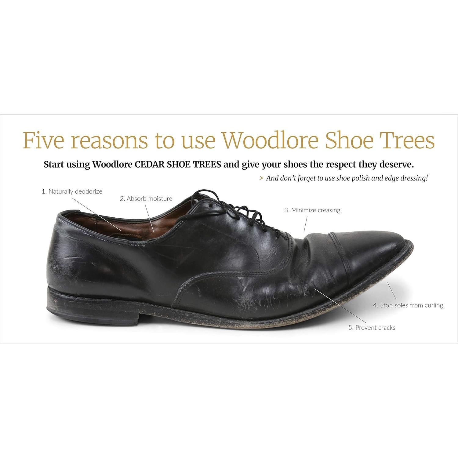 Árboles de Zapatos de Cedro Woodlore 3-Pack para Hombres