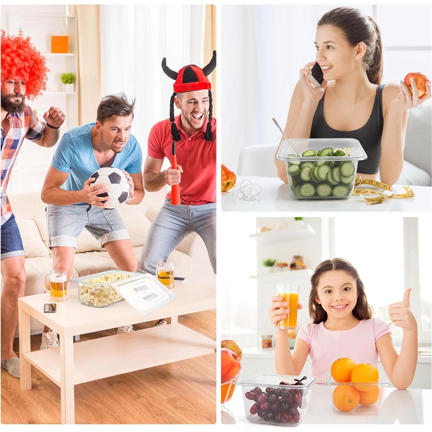 Bandejas de Plástico VOISEN 12 Paquete 17.5x16x10 cm