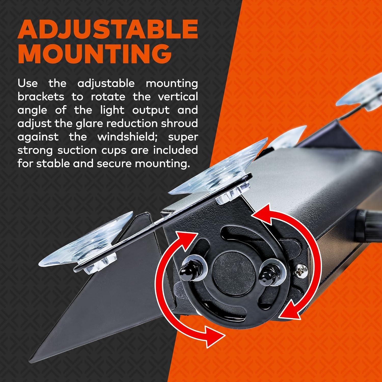 Luz Estroboscópica LED LAMPHUS SBWL26 12W Ámbar 32 Modos