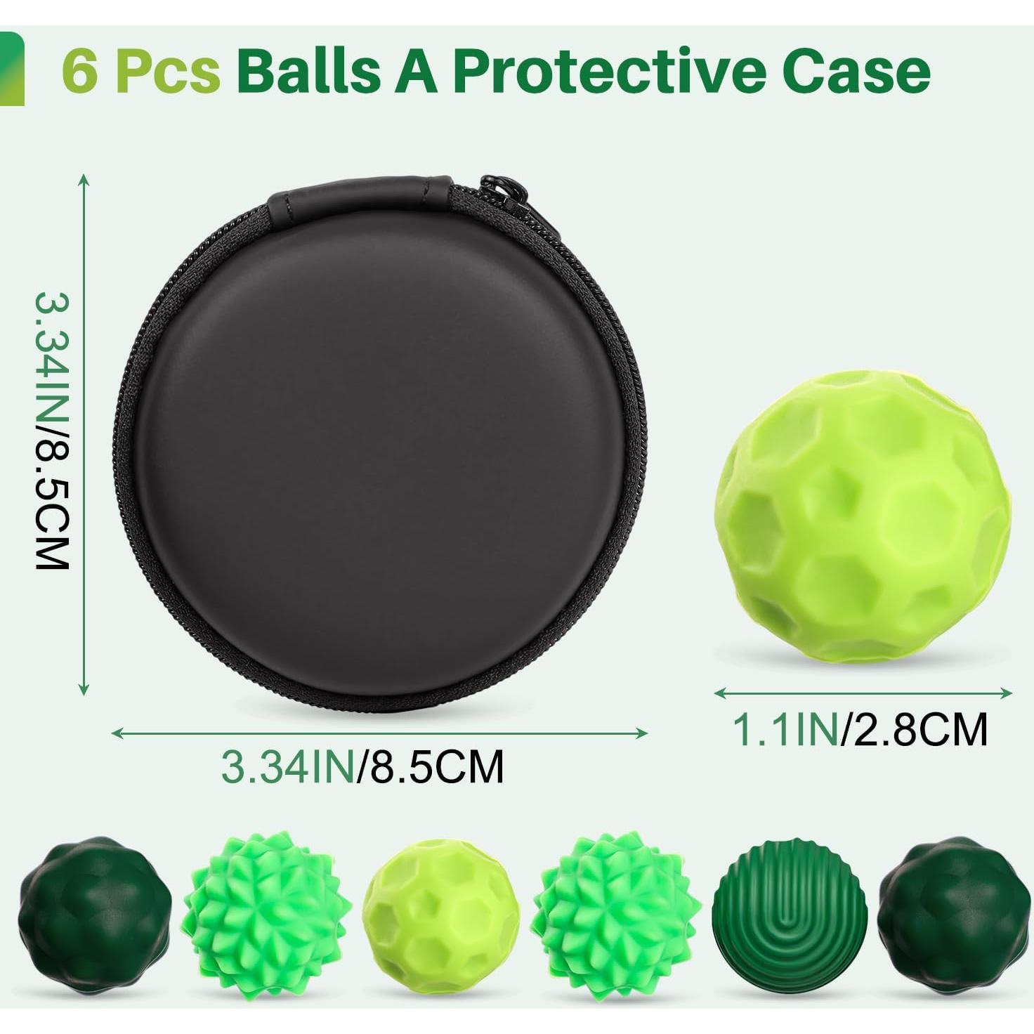 Pelotas Sensoriales Magnéticas de Silicona 6PCS Alivio Estrés