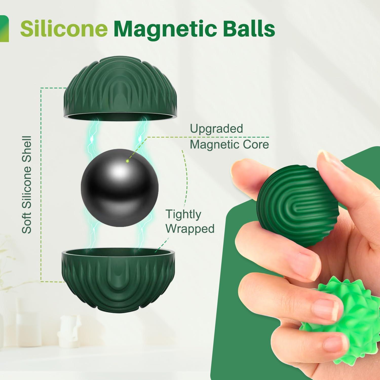 Pelotas Sensoriales Magnéticas de Silicona 6PCS Alivio Estrés