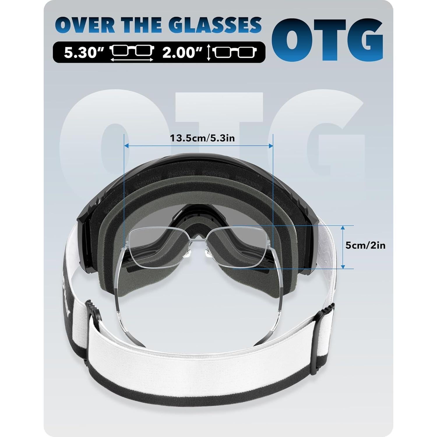 Gafas de Esquí OTG Findway - Protección UV 100% y Anti-vaho