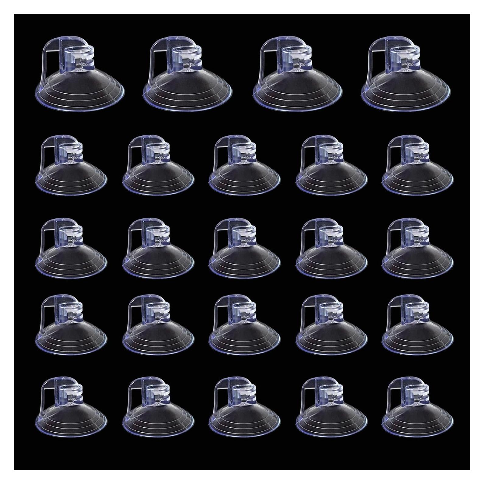 24 Ventosas de PVC Reutilizables GRANDI para Ventanas Automóviles