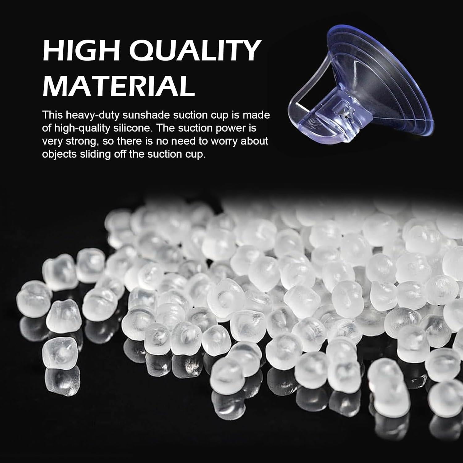 24 Ventosas de PVC Reutilizables GRANDI para Ventanas Automóviles