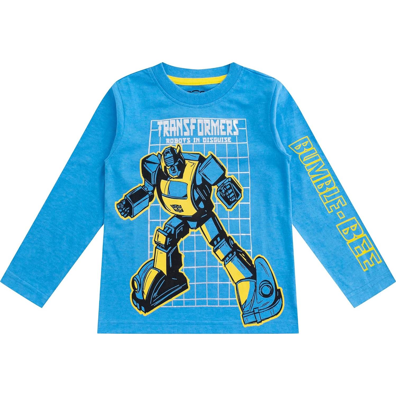 Camisetas de Manga Larga Transformers Hasbro 3 Paquete Niños