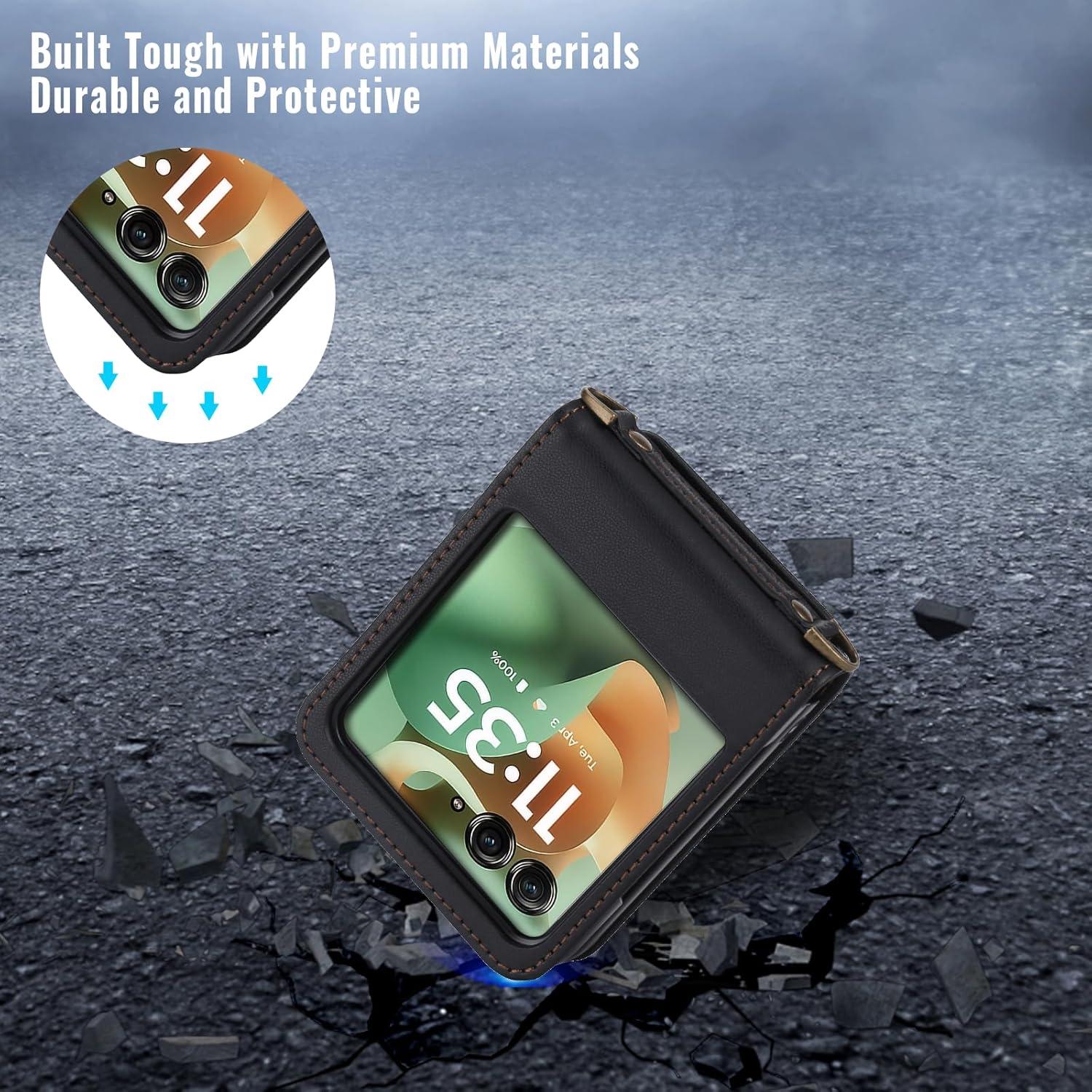 Funda Cartera ASAPDOS para Motorola Razr 2024/2025 - Negro