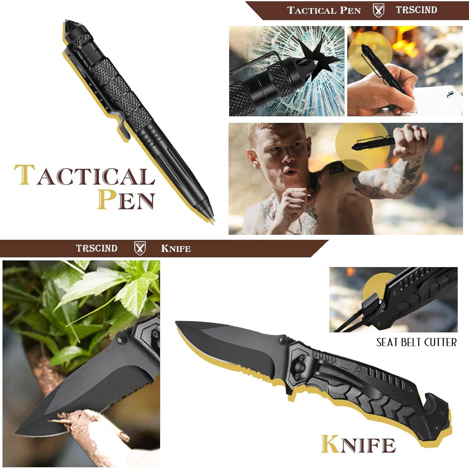 Kit de Supervivencia 13 en 1 TRSCIND para Hombres