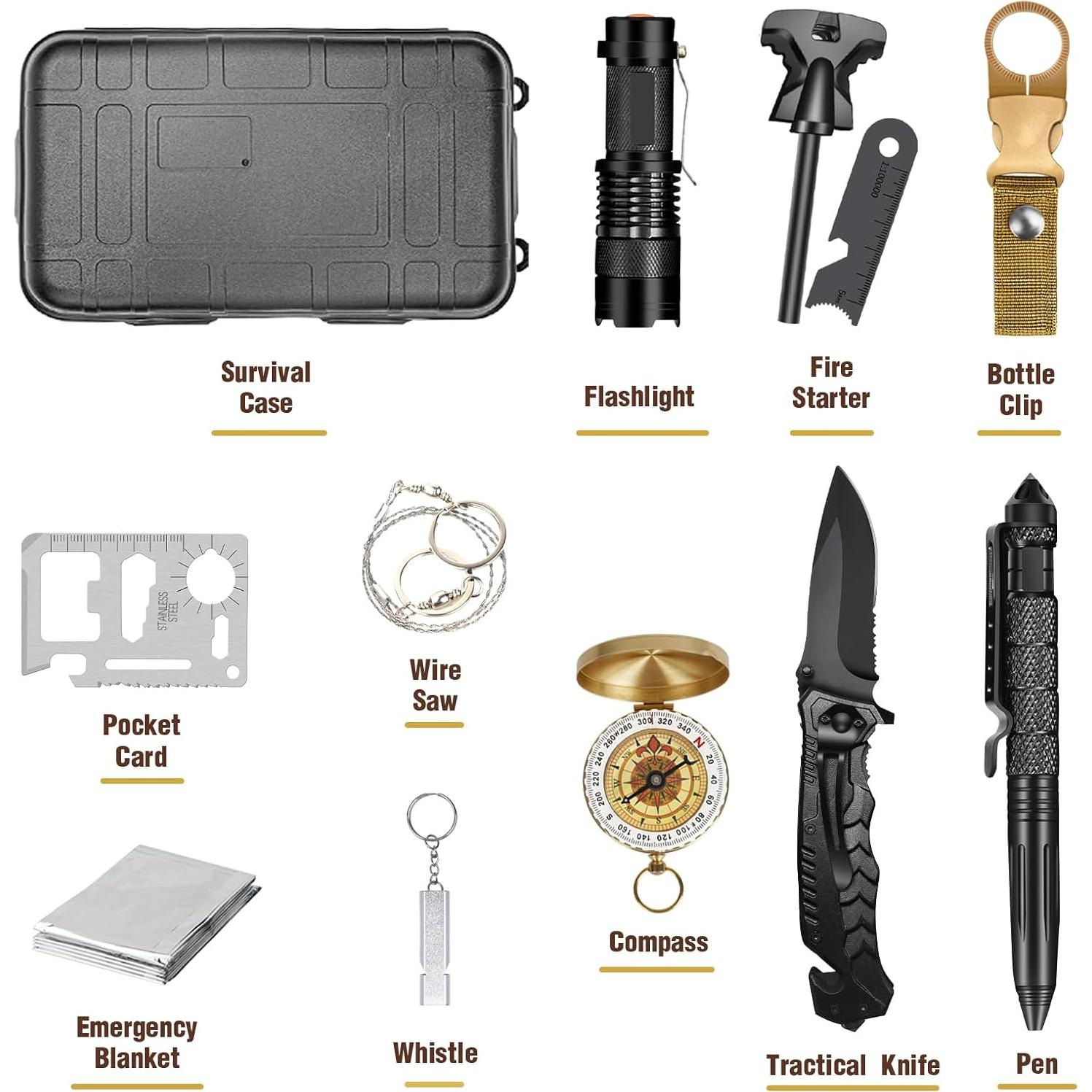 Kit de Supervivencia 13 en 1 TRSCIND para Hombres