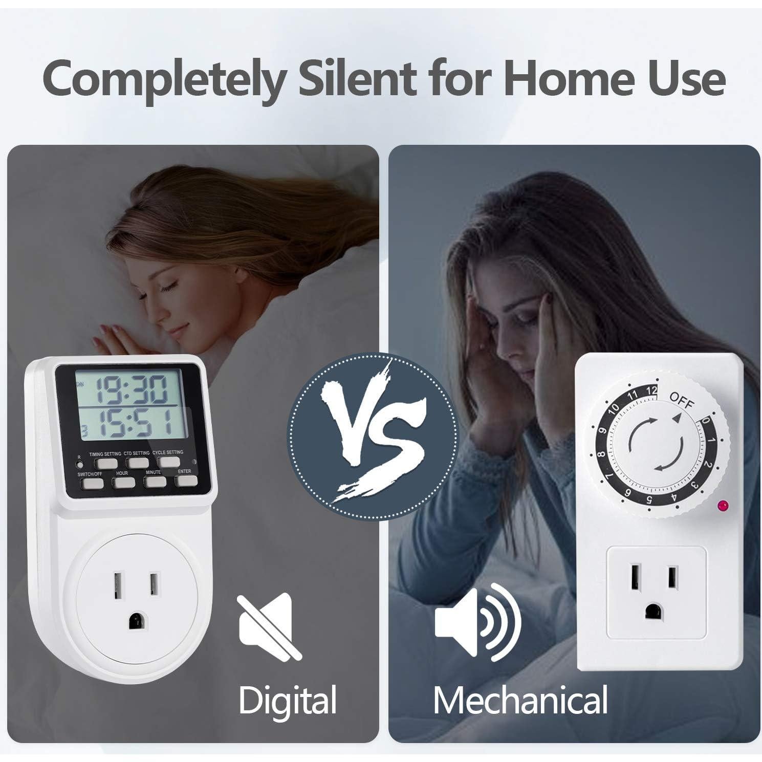 Temporizador Digital Programable Techbee 24h 15A 1 Paquete