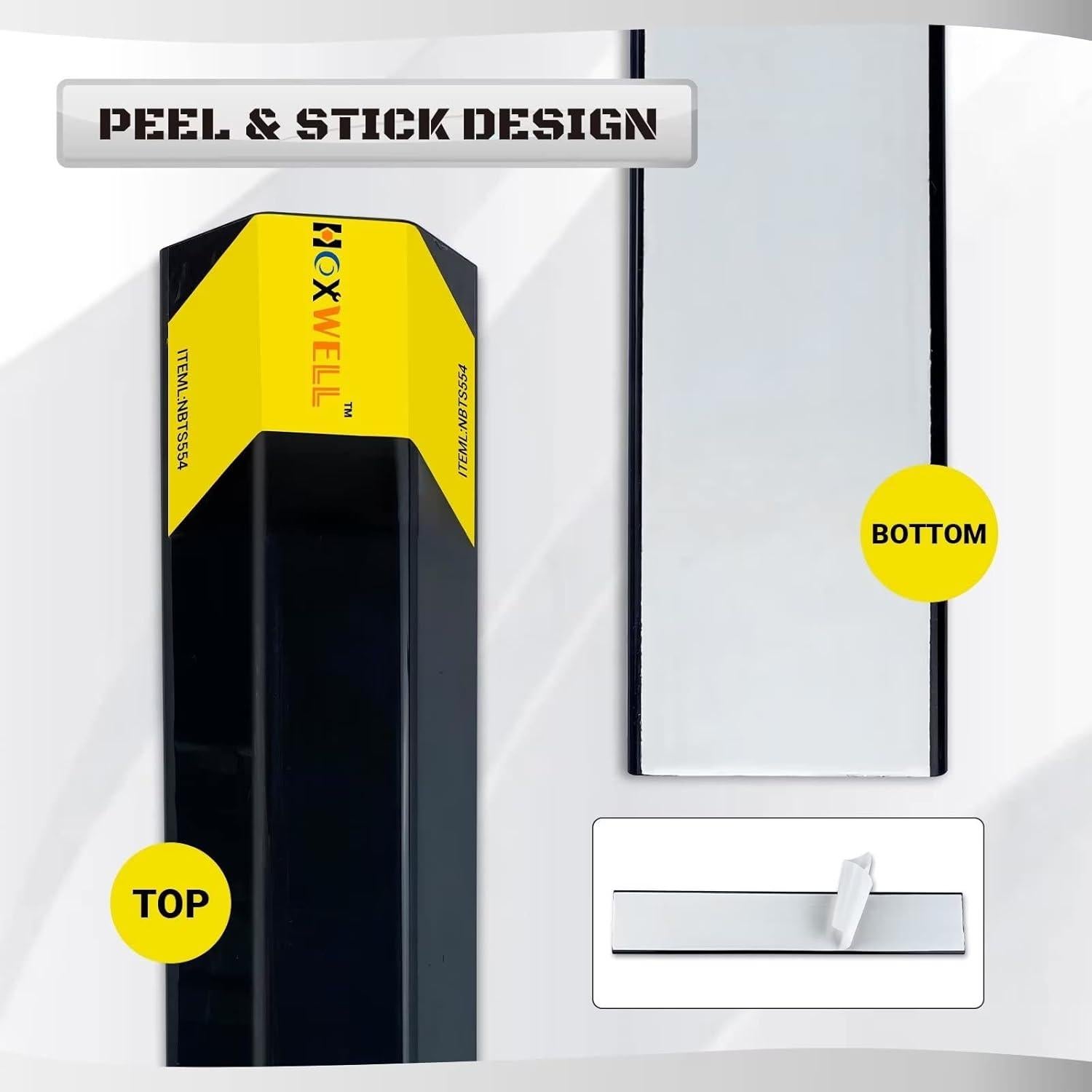 Tope de Estacionamiento HOXWELL 40.64 cm - Juego de 2 Unidades