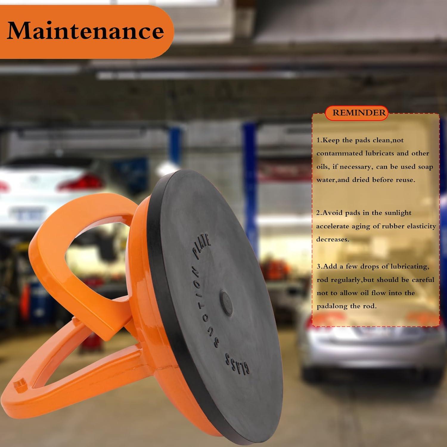 Elevador de Ventosas de Vidrio Aluminio 2Pack 50kg Naranja