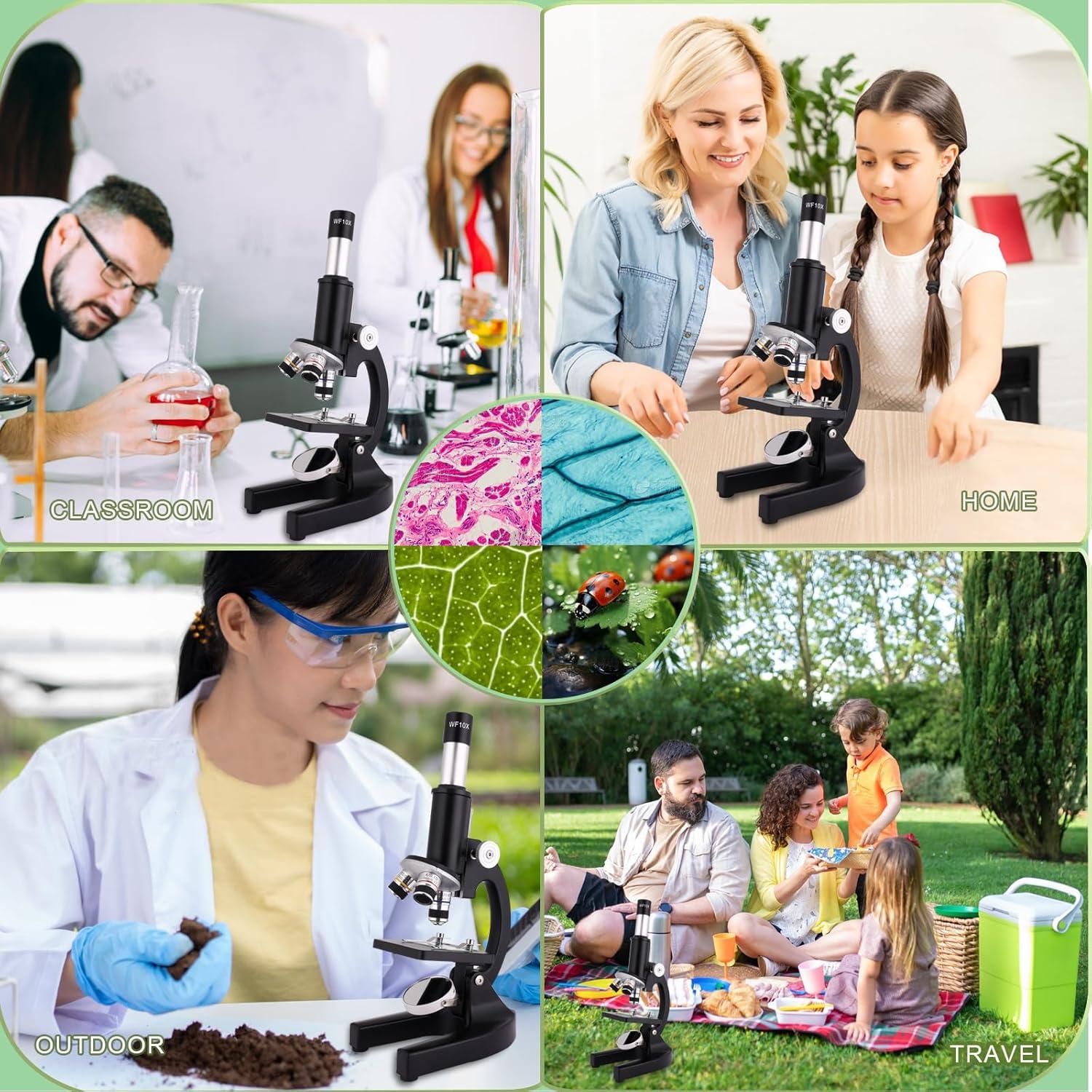 Microscopio OOZSTAR 40X-2500X con Pantalla 4.3" y Cámara 5MP