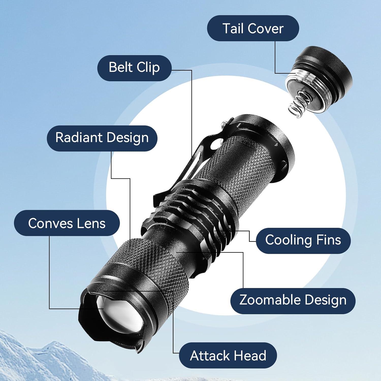 Mudder 10 Linternas UV LED Mini Portátiles para Mascotas