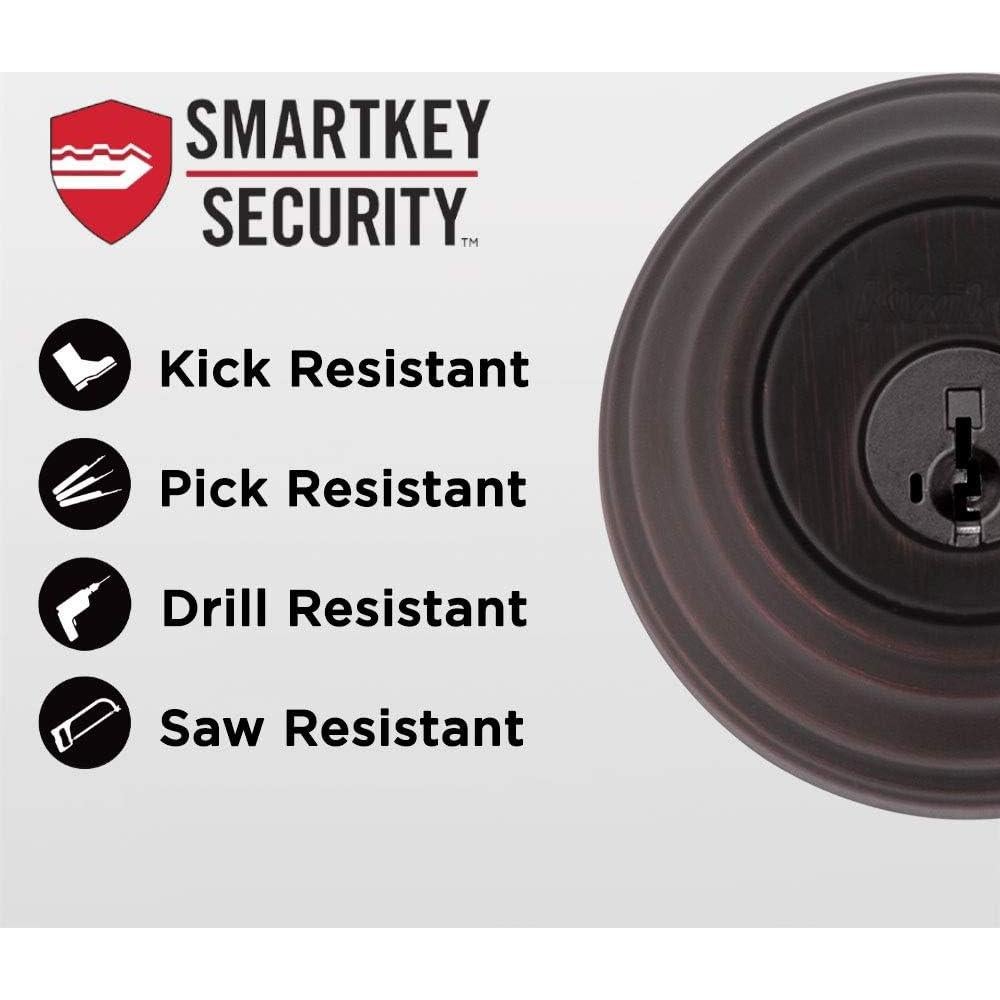 Paquete combinado Kwikset Tustin con SmartKey en bronce