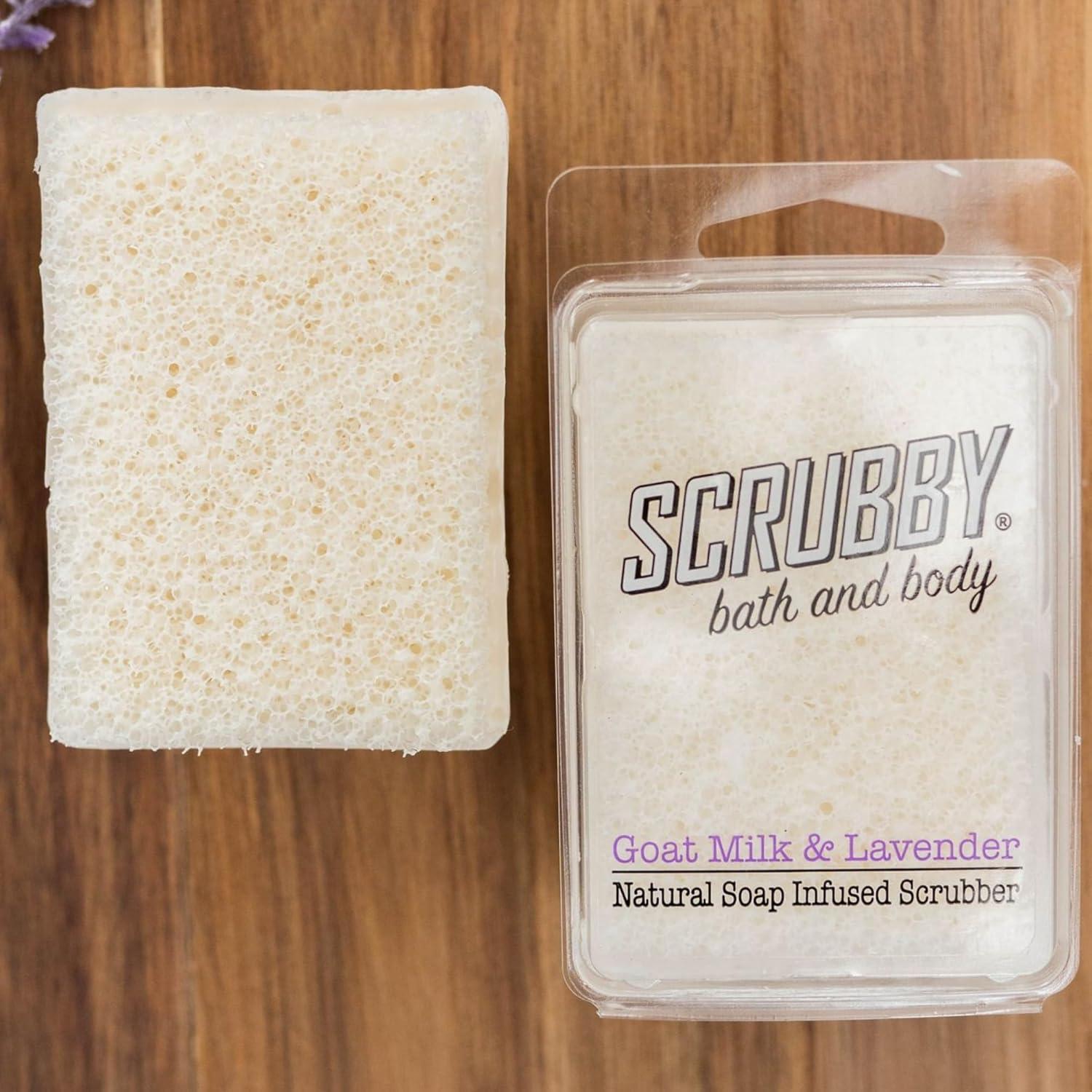 Jabón Exfoliante Scrubby - Leche de Cabra y Lavanda - 85g