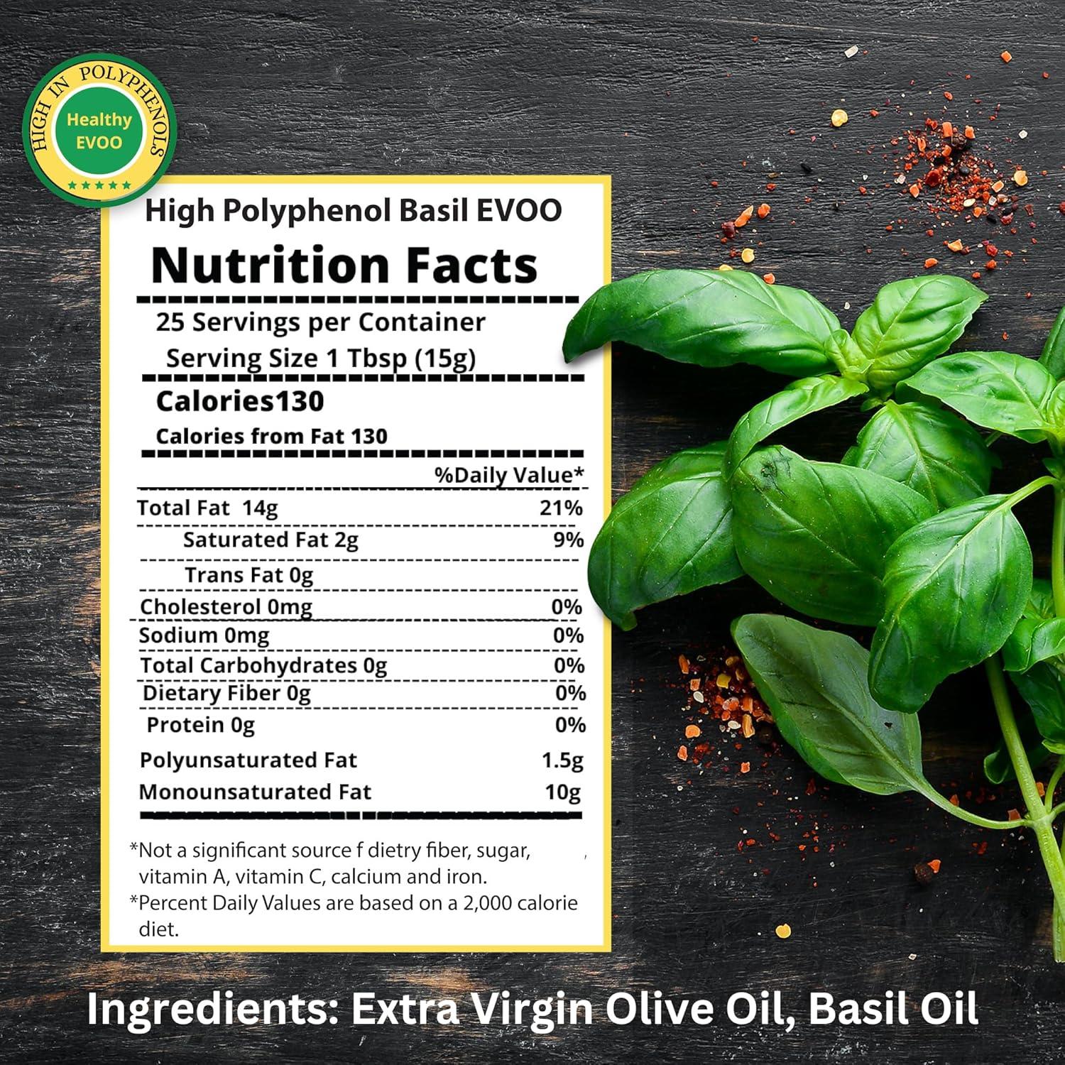 Aceite de Oliva Extra Virgen M.G. PAPPAS Infusionado Albahaca 340g