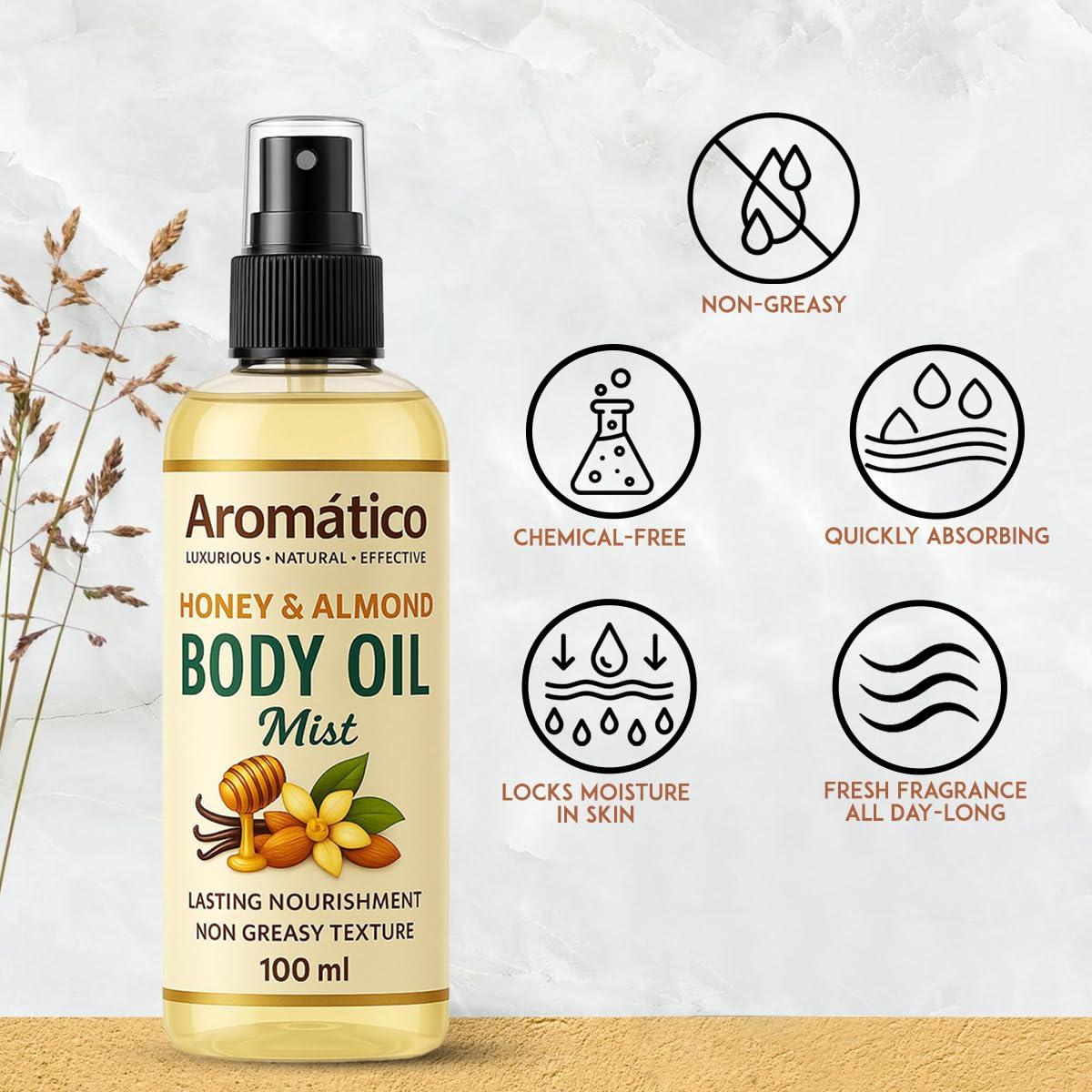 Spray Corporal Hidratante Afriyana 110 ml Miel y Almendra