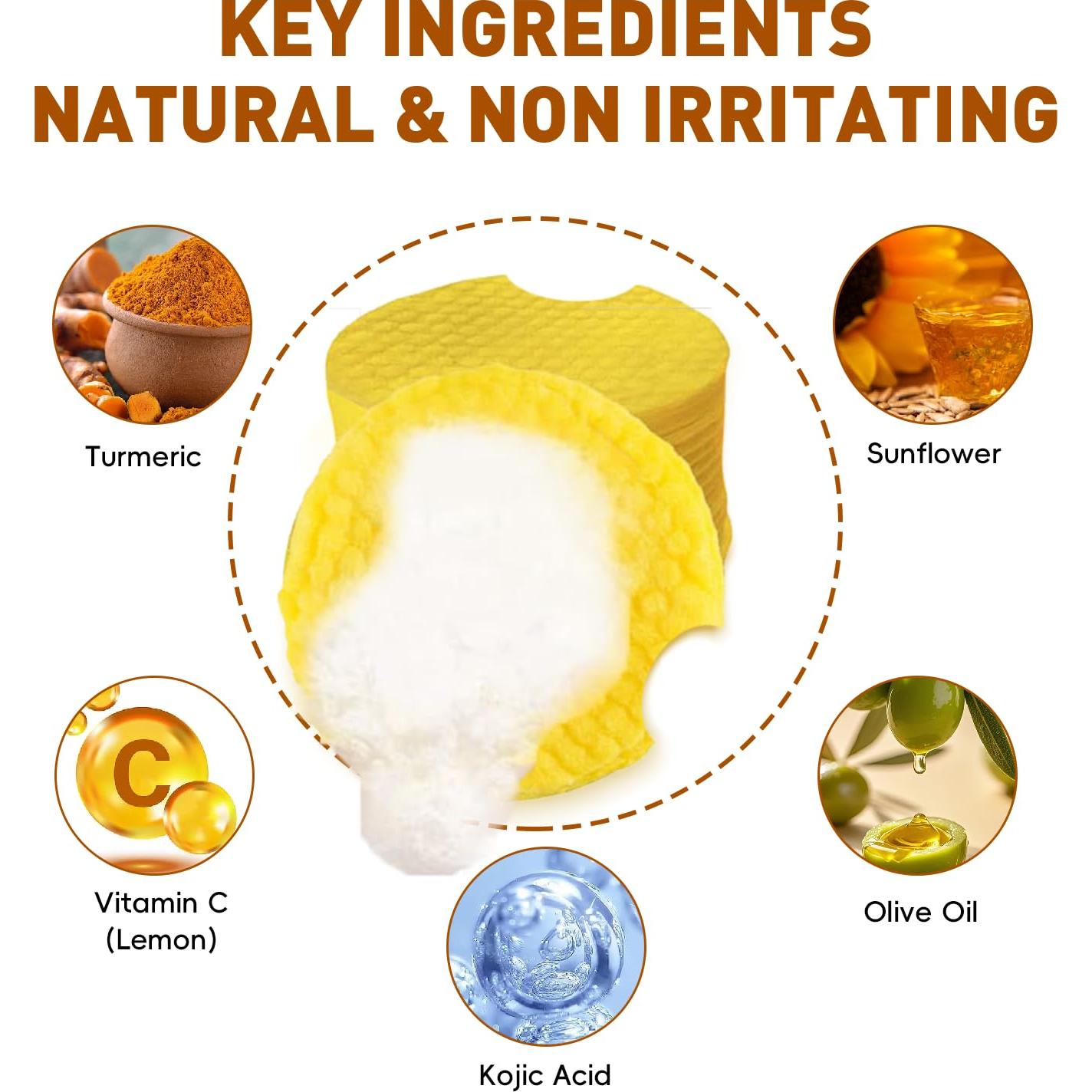 Discos Limpiadores FATAZEN Ácido Kójico y Cúrcuma 55 Unidades