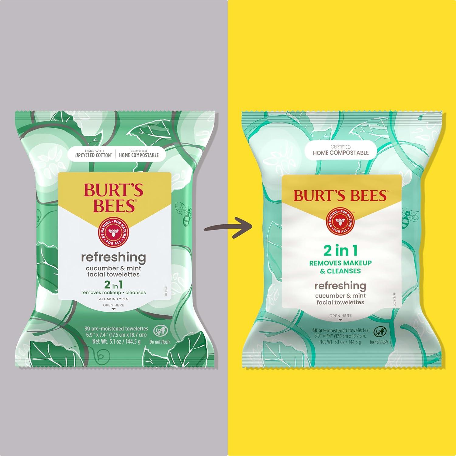 Toallitas Faciales Refrescantes Burt's Bees 30 Unidades