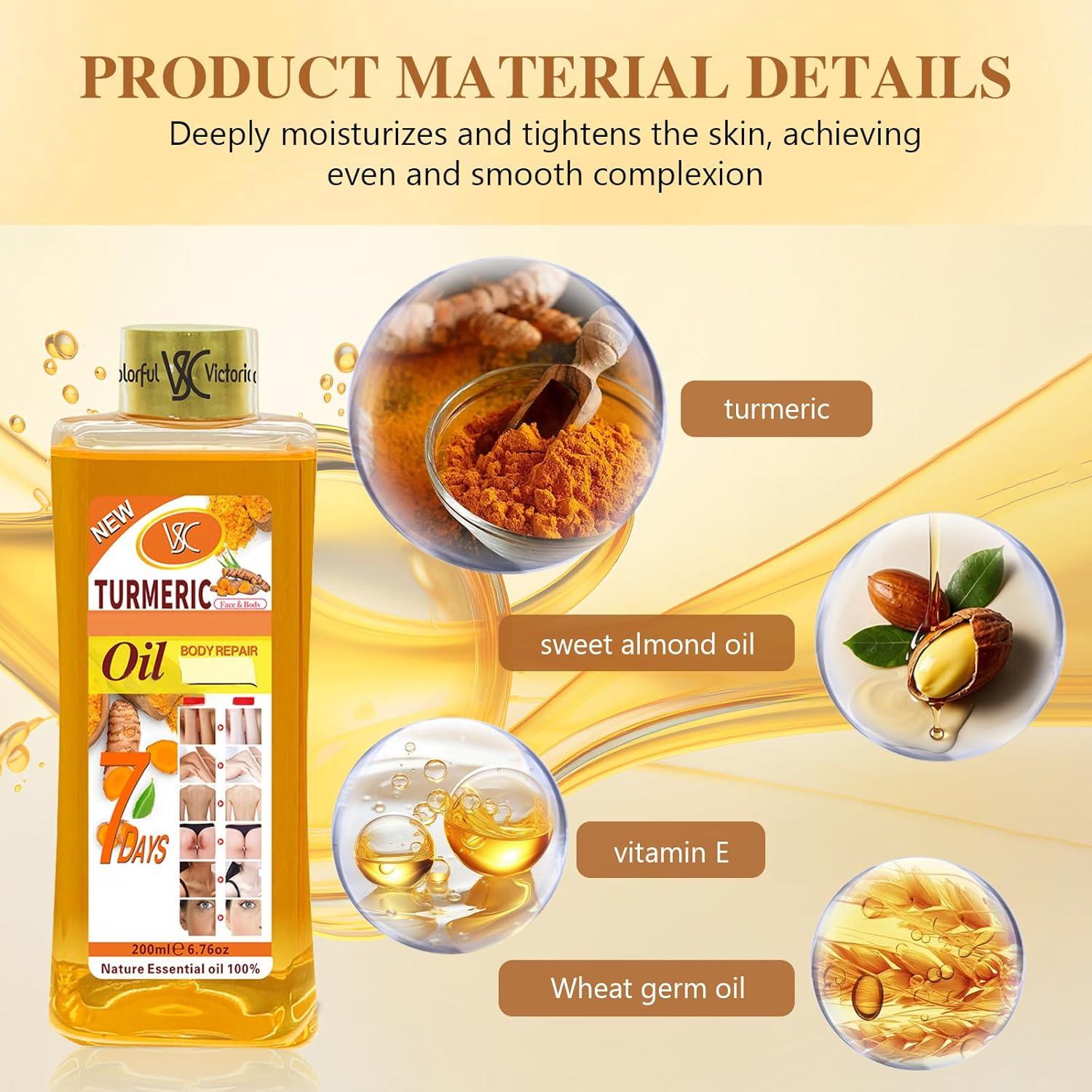Aceite Corporal Natural de Cúrcuma Soft 7 - 198 g Hidratante