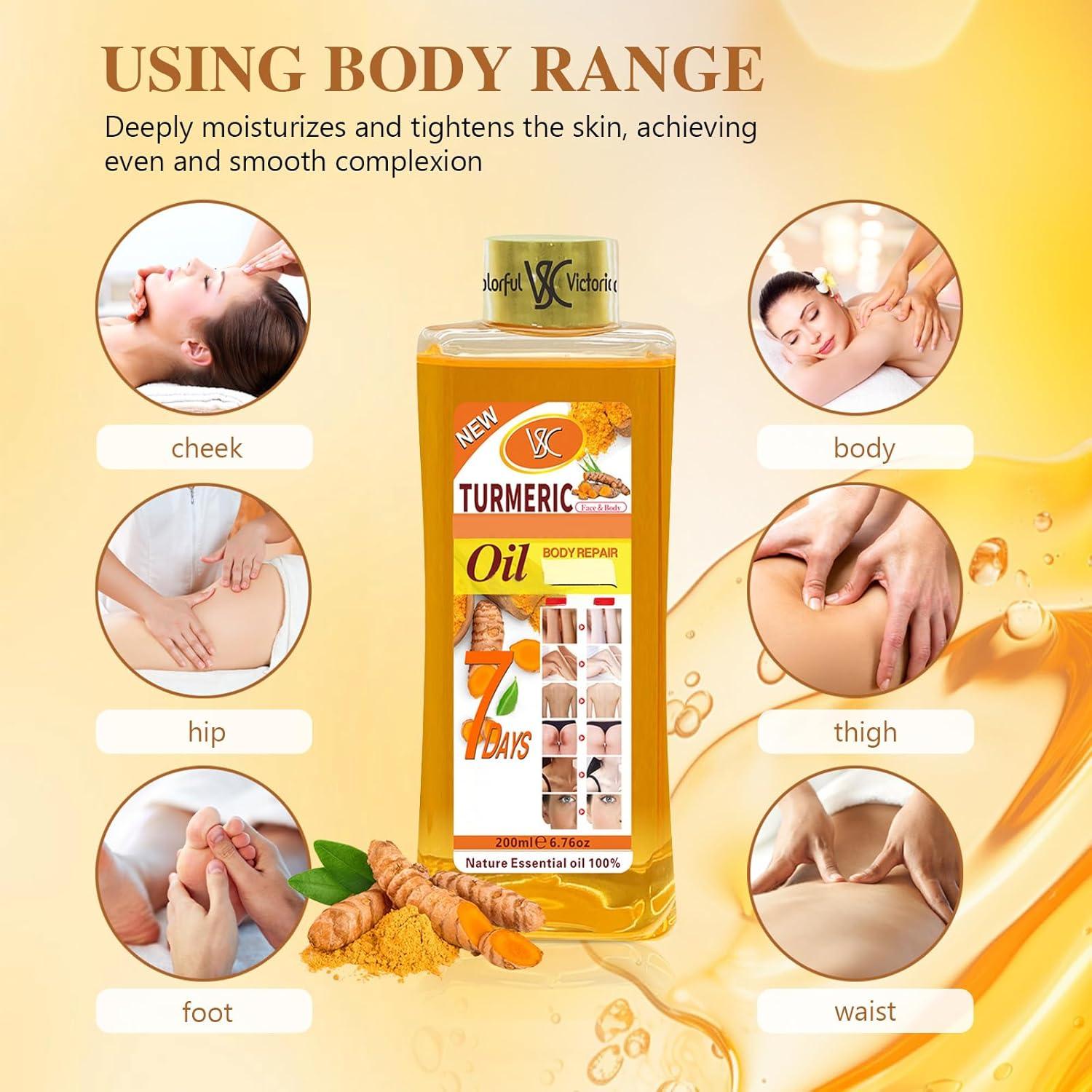 Aceite Corporal Natural de Cúrcuma Soft 7 - 198 g Hidratante