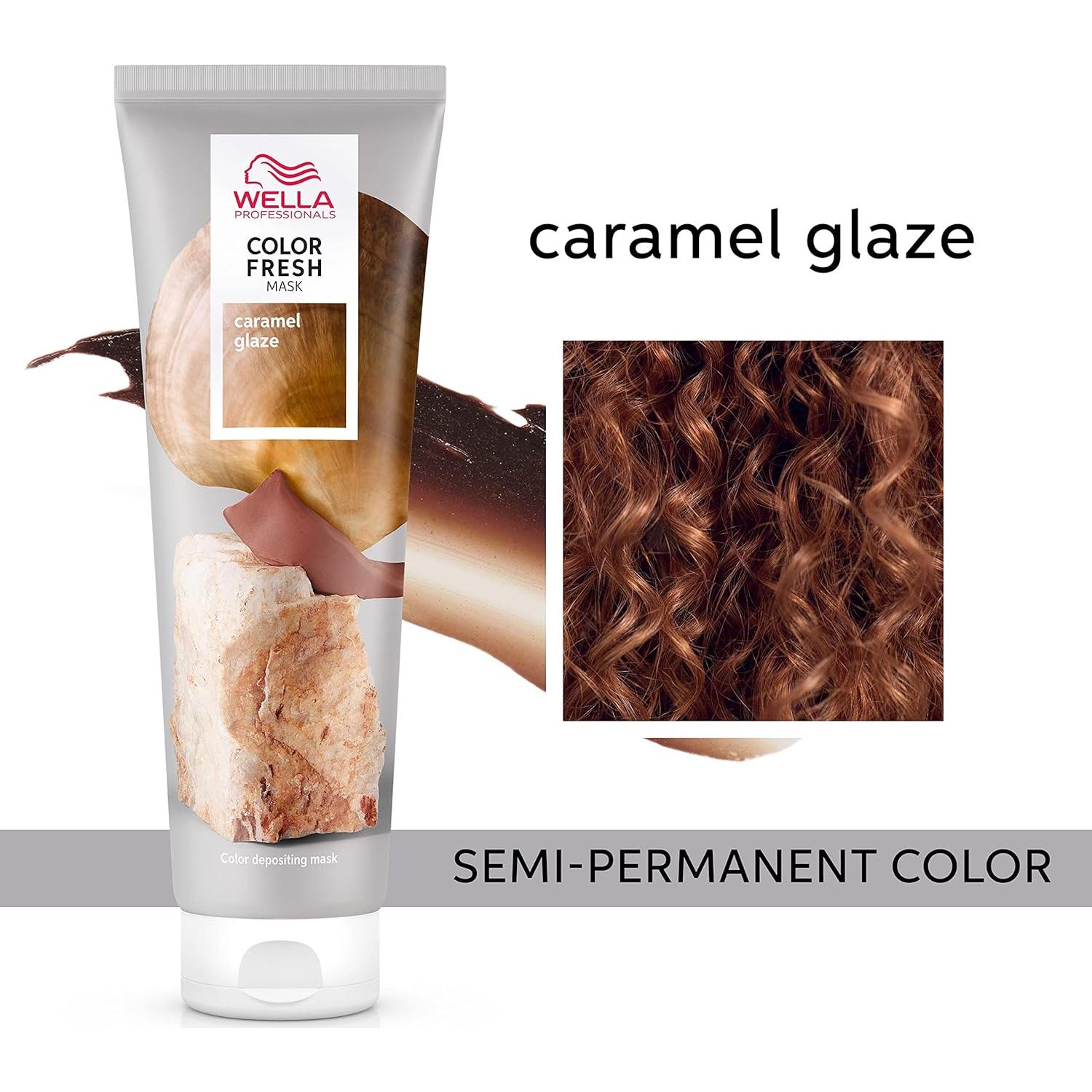Mascarilla Color Fresh Wella 148 ml - Caramel Glaze, Vegana
