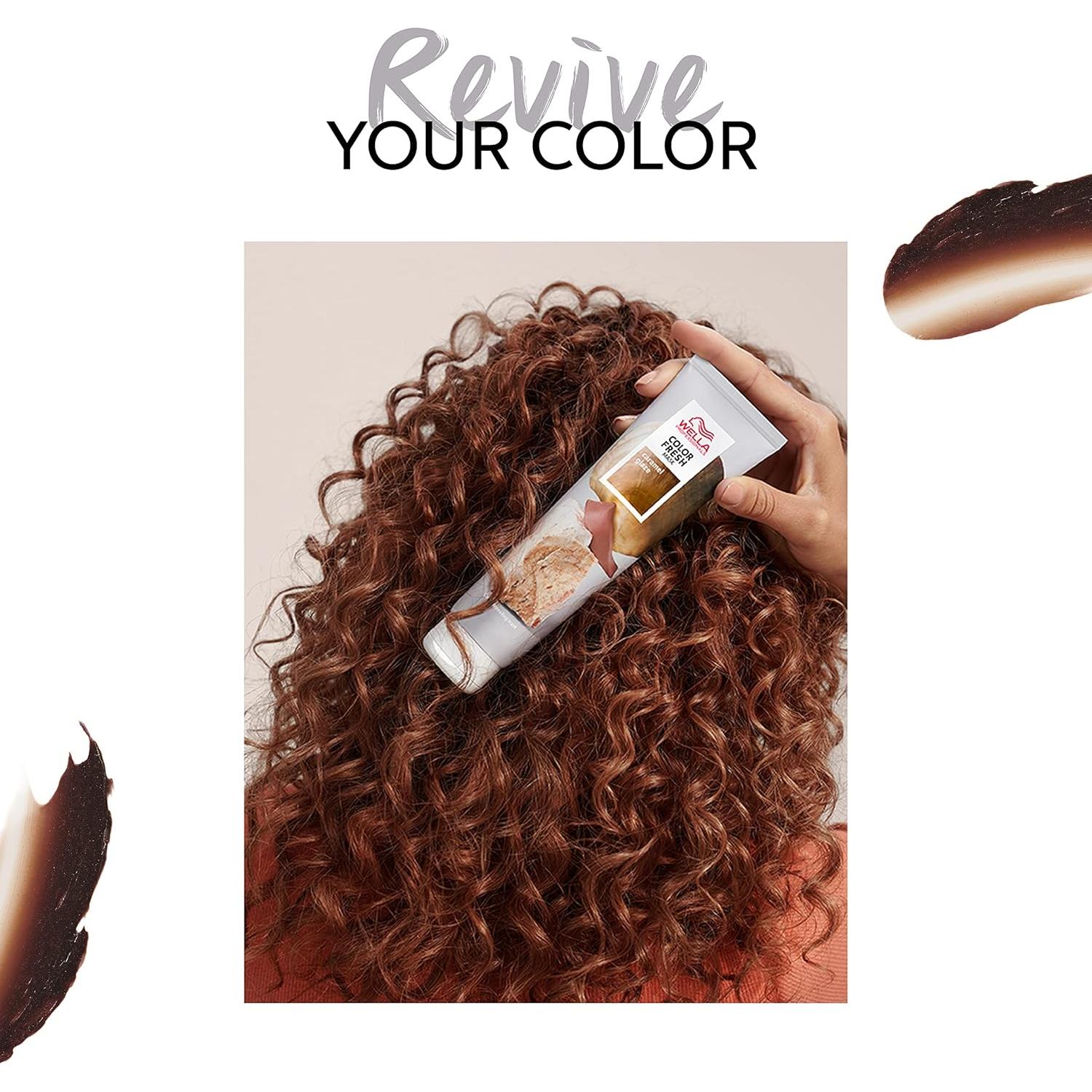 Mascarilla Color Fresh Wella 148 ml - Caramel Glaze, Vegana