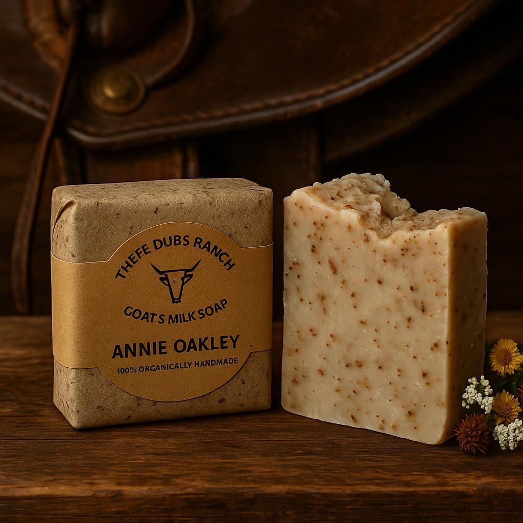 Jabón de Leche de Cabra Natural Three Dubs Ranch 3 Piezas