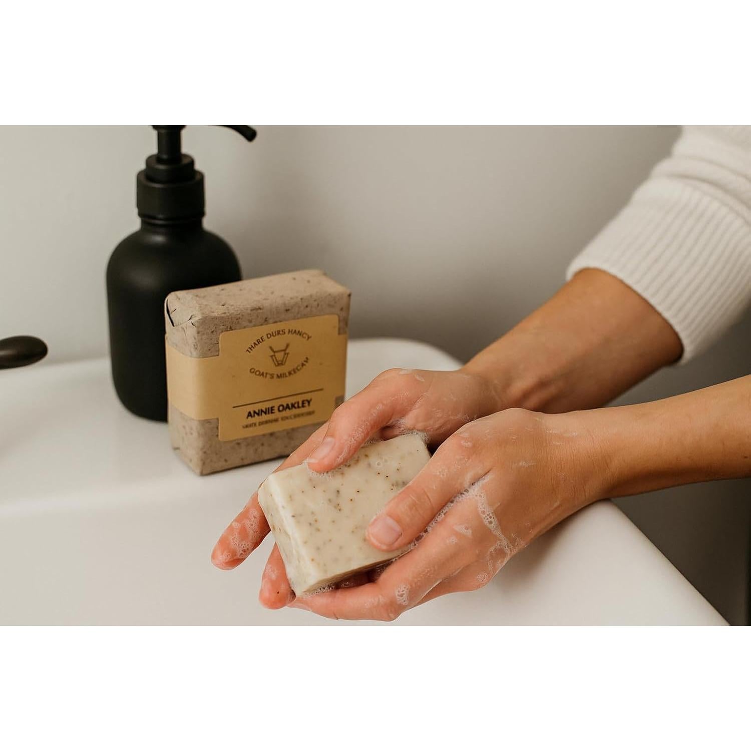 Jabón de Leche de Cabra Natural Three Dubs Ranch 3 Piezas