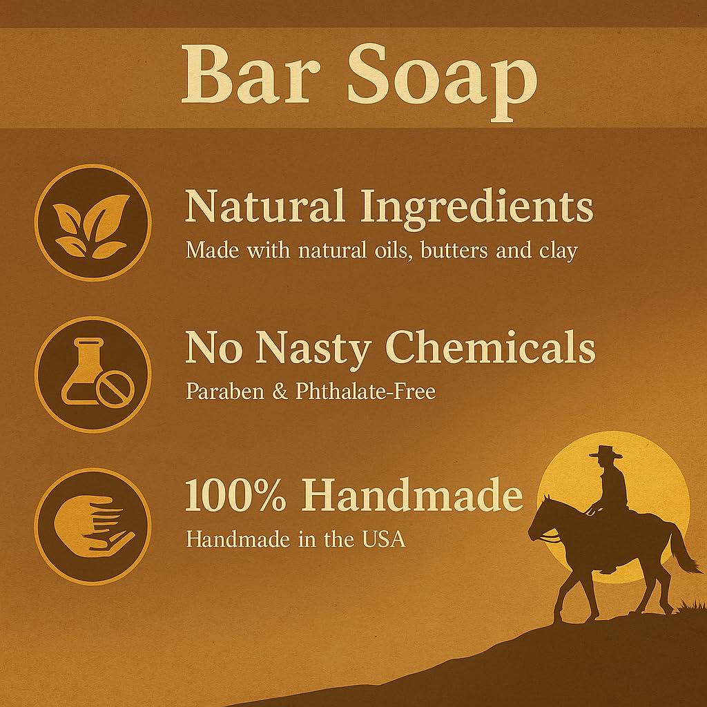 Jabón de Leche de Cabra Natural Three Dubs Ranch 3 Piezas