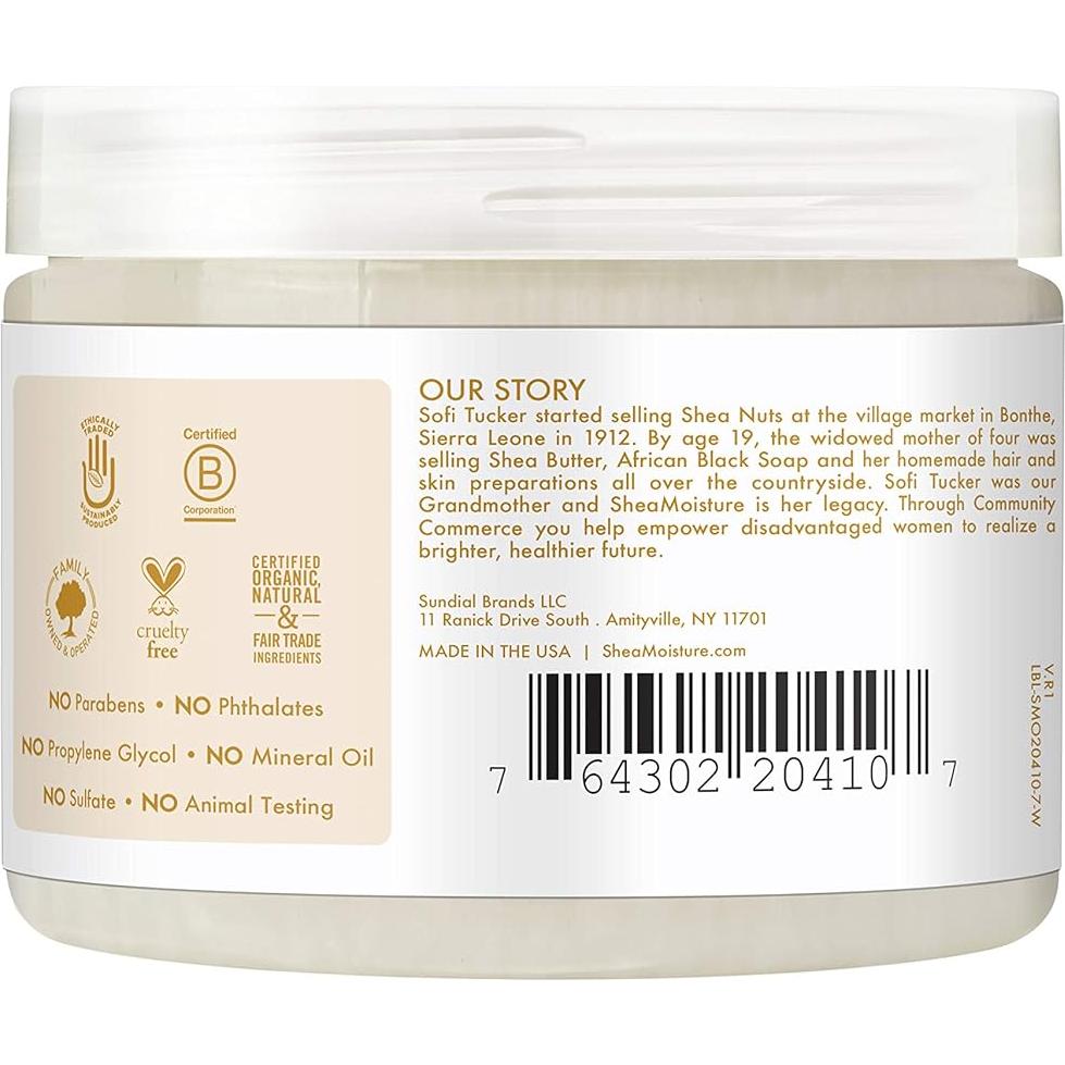 Manteca de Karité SheaMoisture 100% Orgánica 326g Hidratante