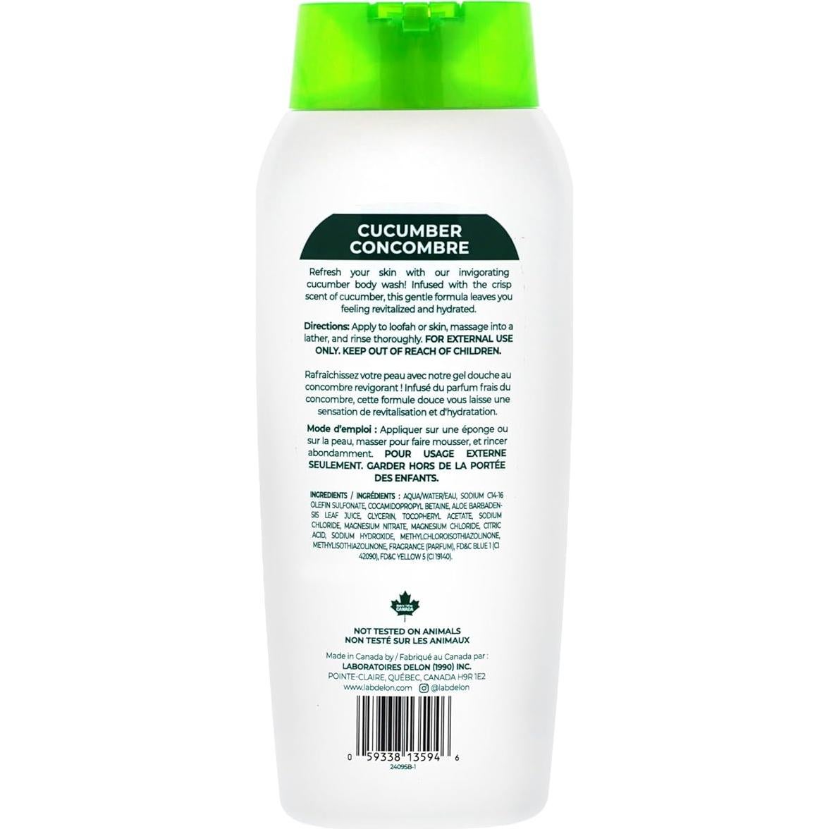 Gel de Ducha LOVU Pepino 550g - Libre de Sulfatos y Parabenos