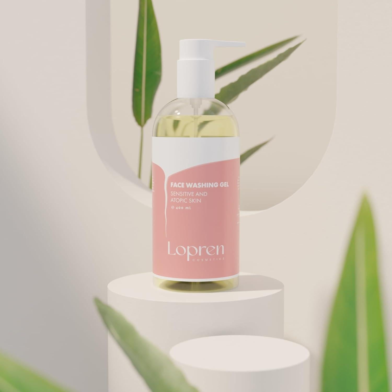 Gel Limpiador Facial Lopren 399.5 ml Piel Sensible Aloe Manzanilla