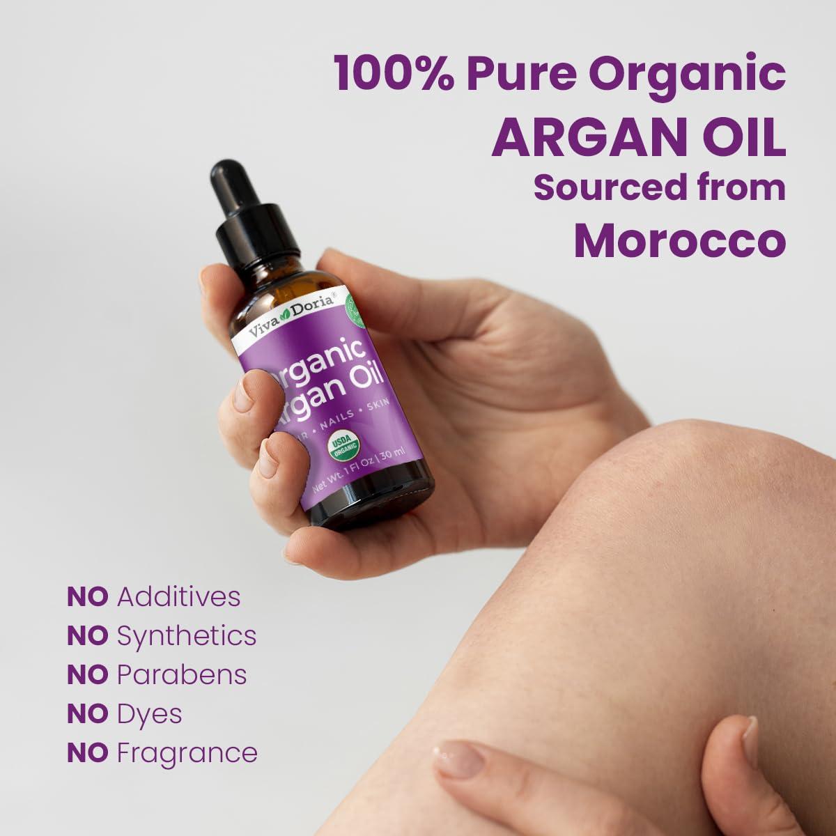 Aceite de Argán Orgánico Viva Doria 29.57 ml - Belleza Natural