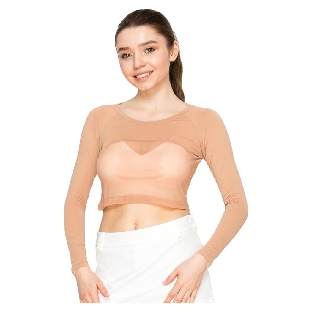 Camiseta Interior de Golf Mujer ATB-UV+ Manga Larga Piel