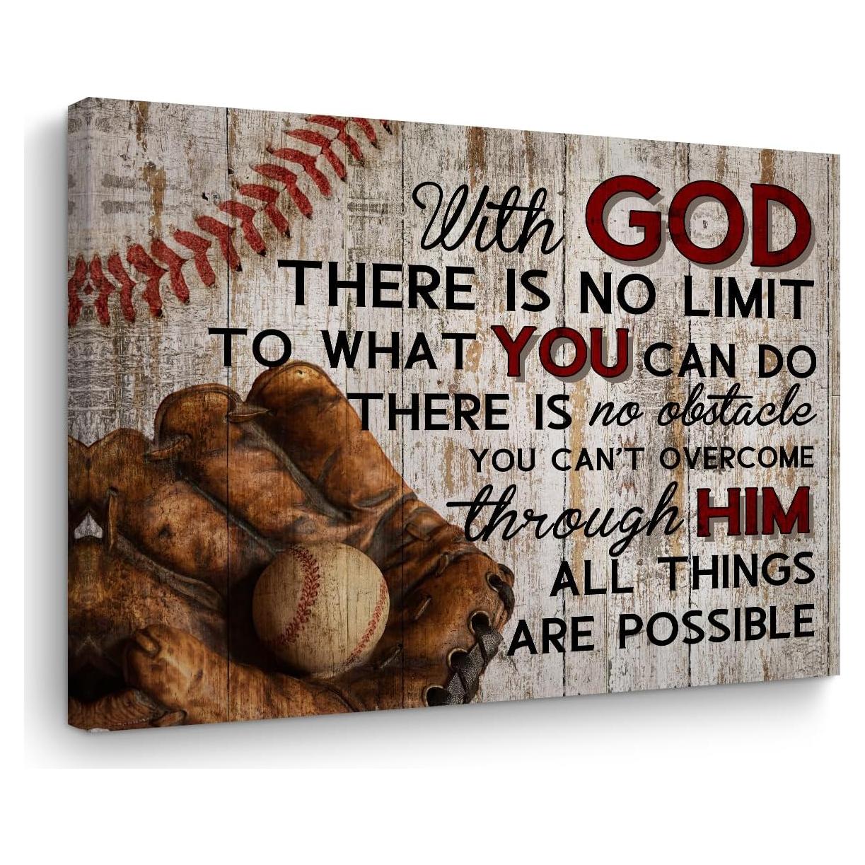 Arte de Pared Lienzo Religioso TBT 15x11.4" Decorativo