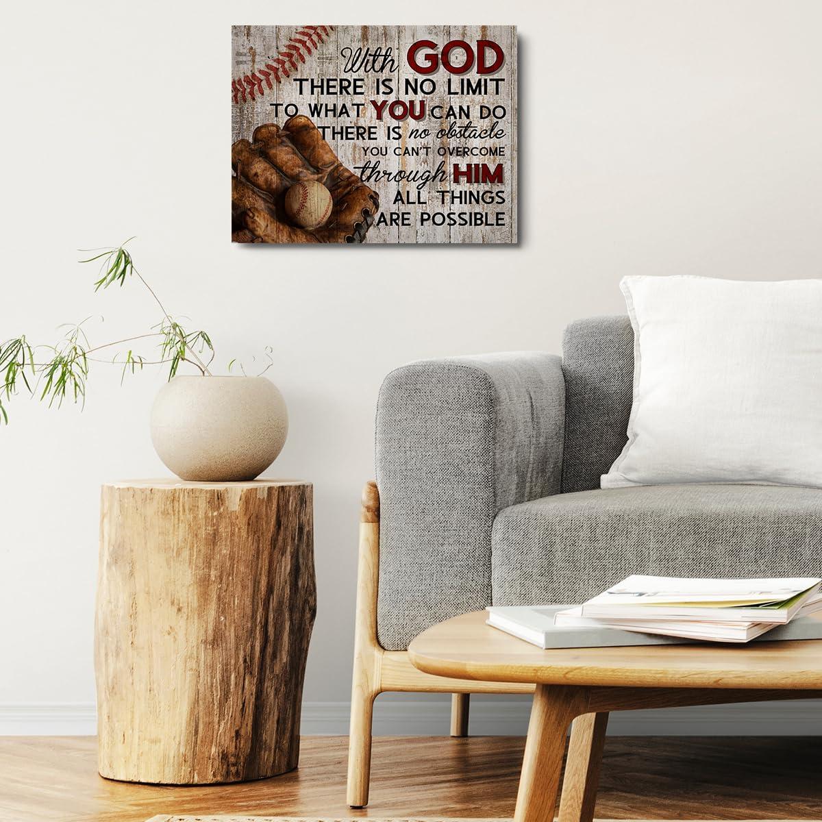 Arte de Pared Lienzo Religioso TBT 15x11.4" Decorativo