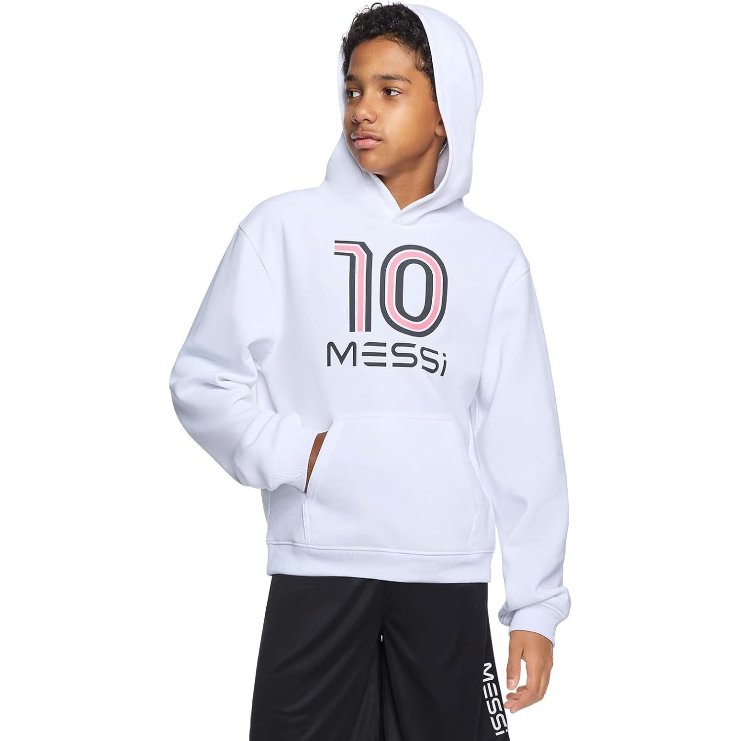 Sudadera con Capucha para Niños Messi - Forro Polar, Talla 4