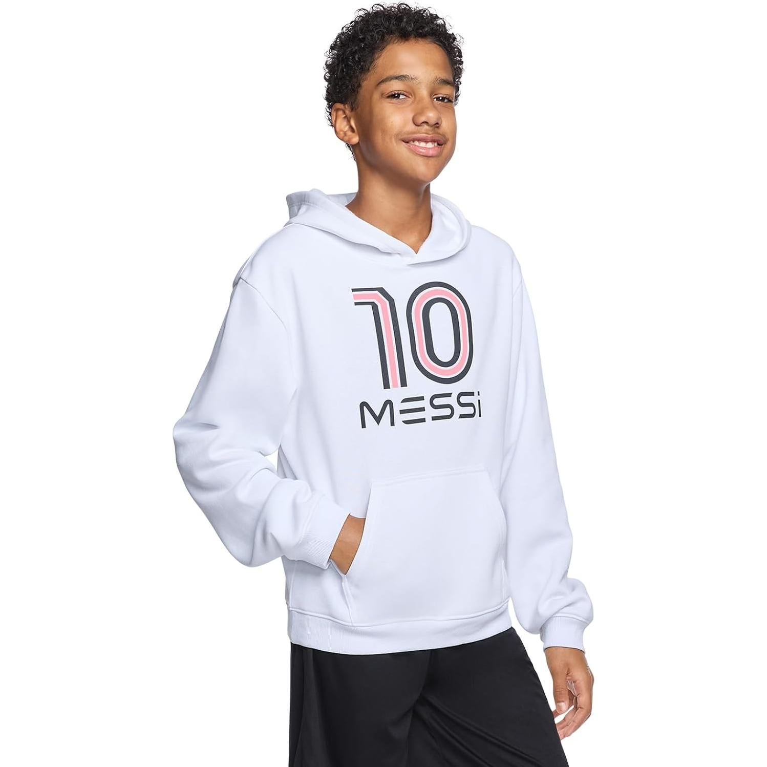 Sudadera con Capucha para Niños Messi - Forro Polar, Talla 4