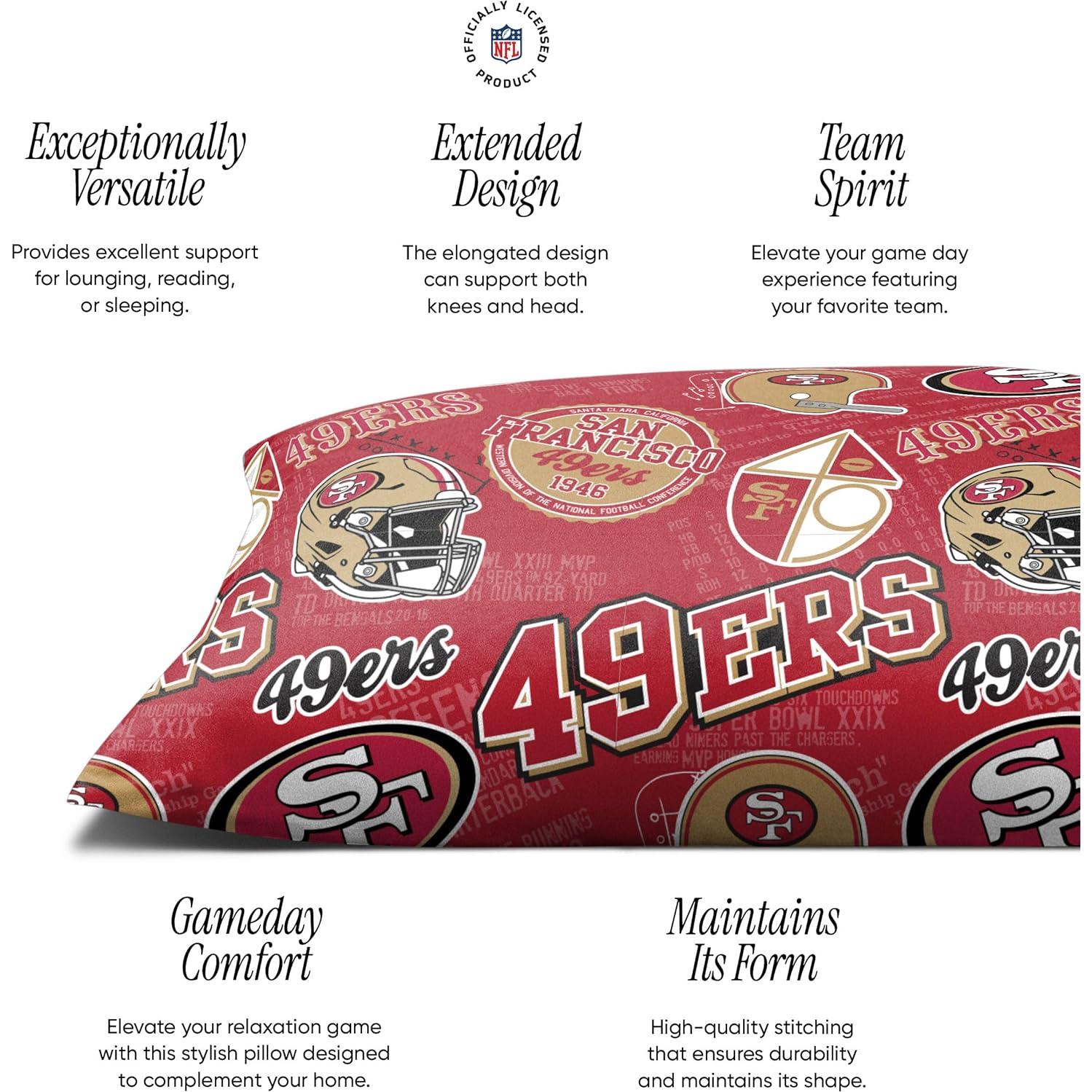 Almohada de Cuerpo de Felpa FOCO San Francisco 49ers 137x51cm