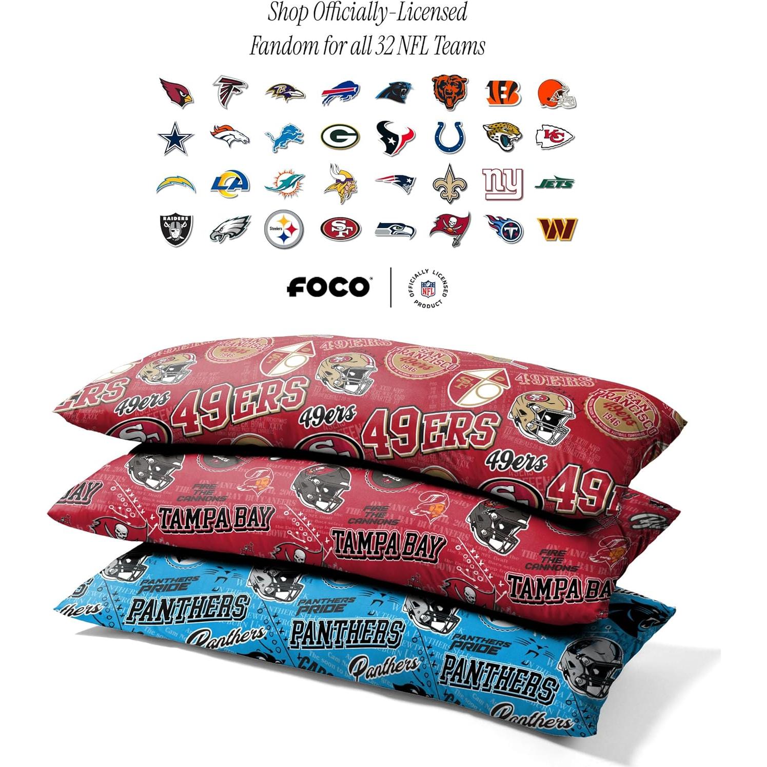 Almohada de Cuerpo de Felpa FOCO San Francisco 49ers 137x51cm