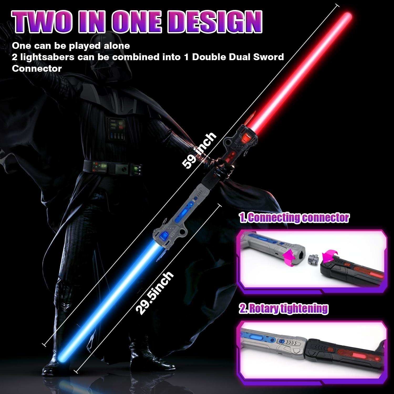 Sable de Luz LED Anndofy para Niños - 7 Colores RGB, 3 Modos