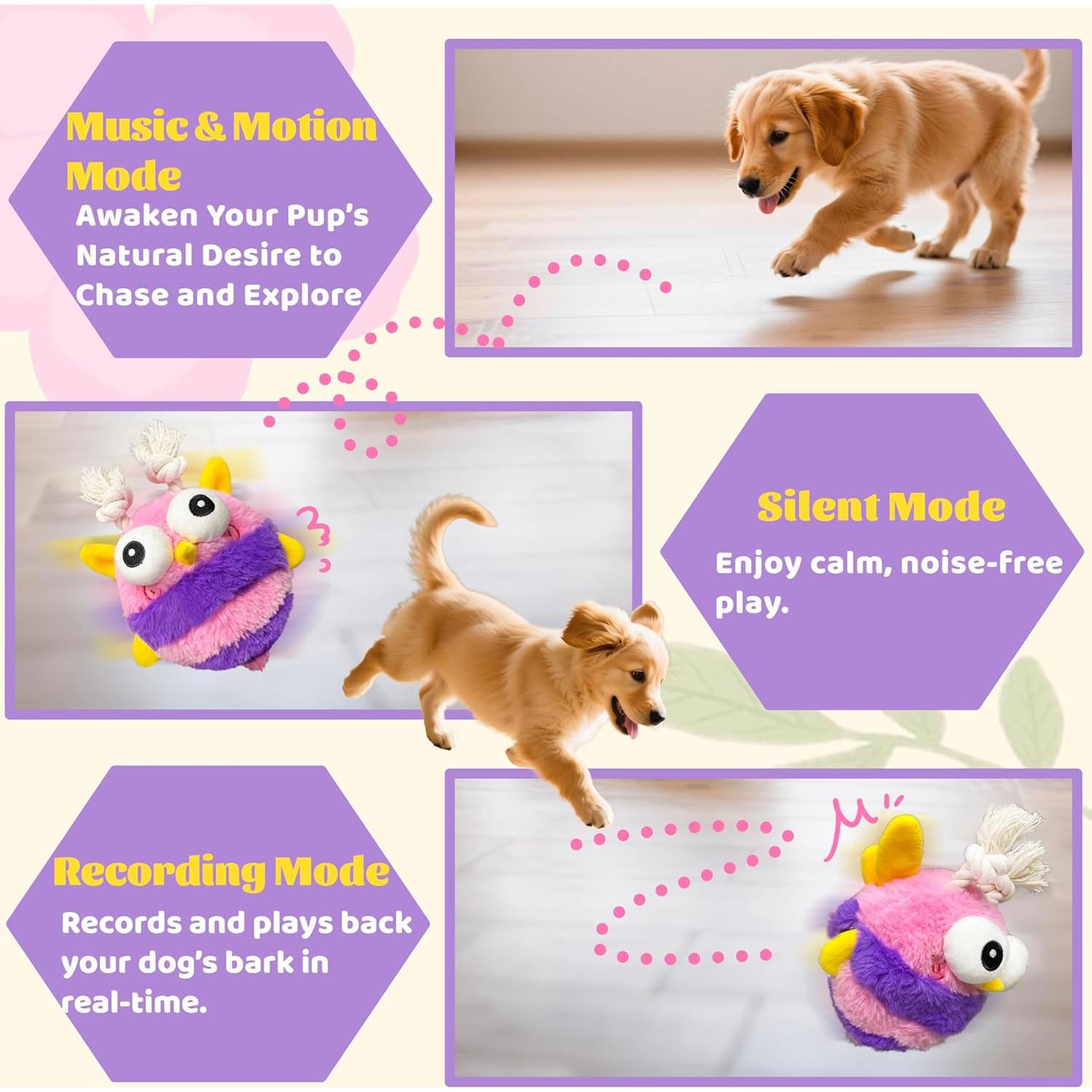 Juguete Interactivo para Perros GUKCO Abeja Recargable 3 Modos