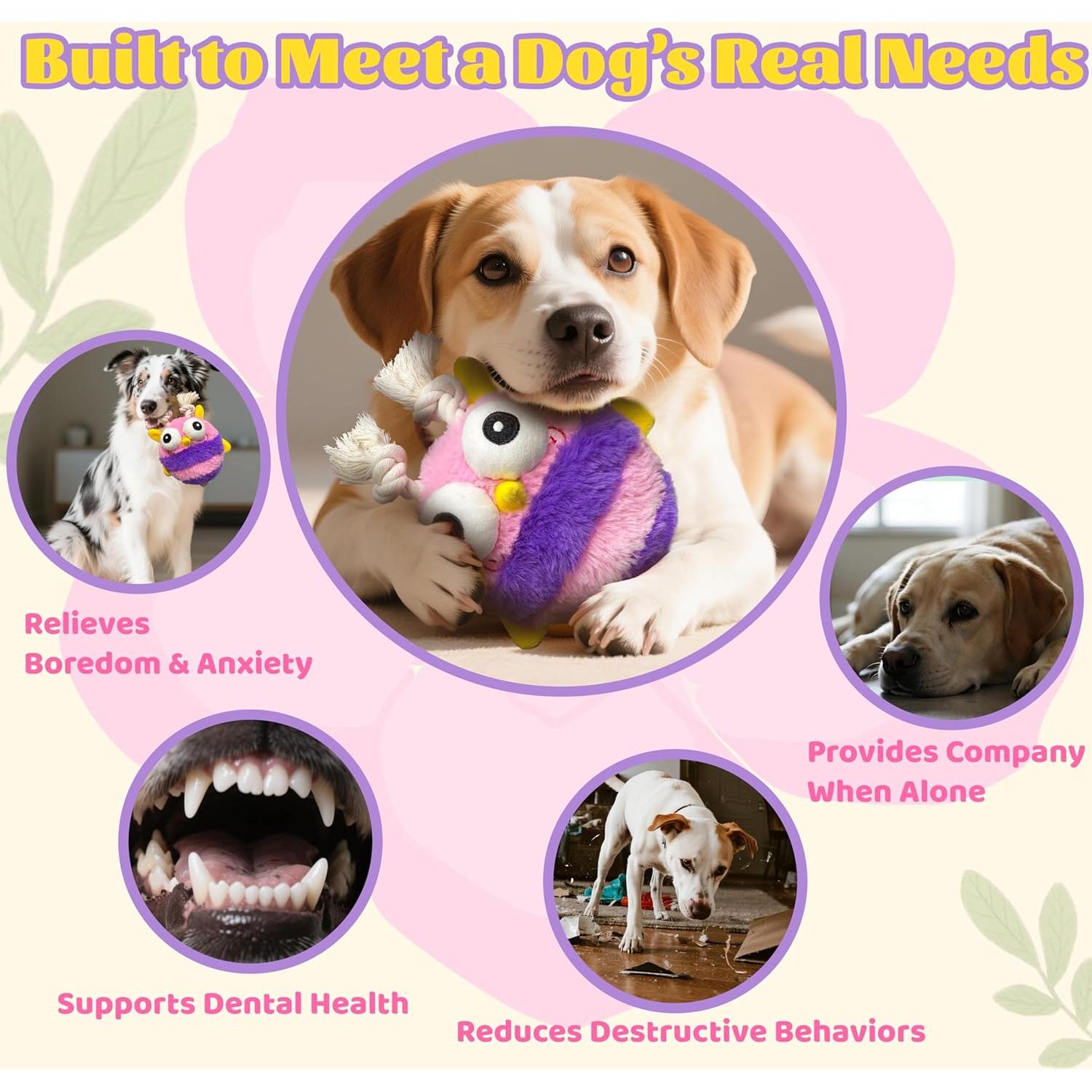 Juguete Interactivo para Perros GUKCO Abeja Recargable 3 Modos