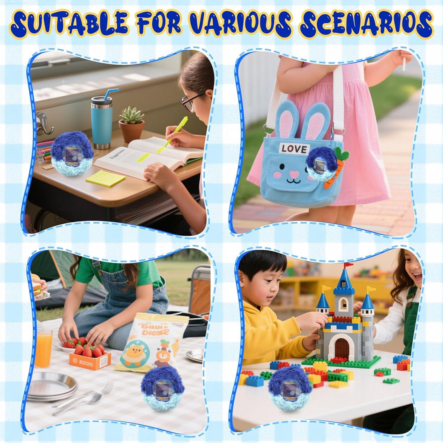 Cubierta Protectora Suave xcivi para Tamagotchi Paradise Azul