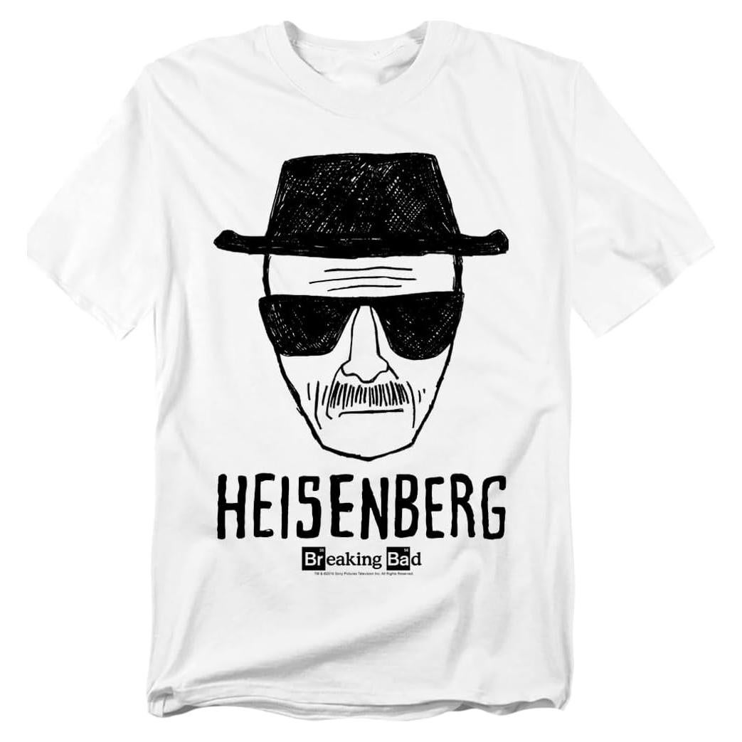 Camiseta Unisex Breaking Bad Heisenberg + Stickers - Algodón