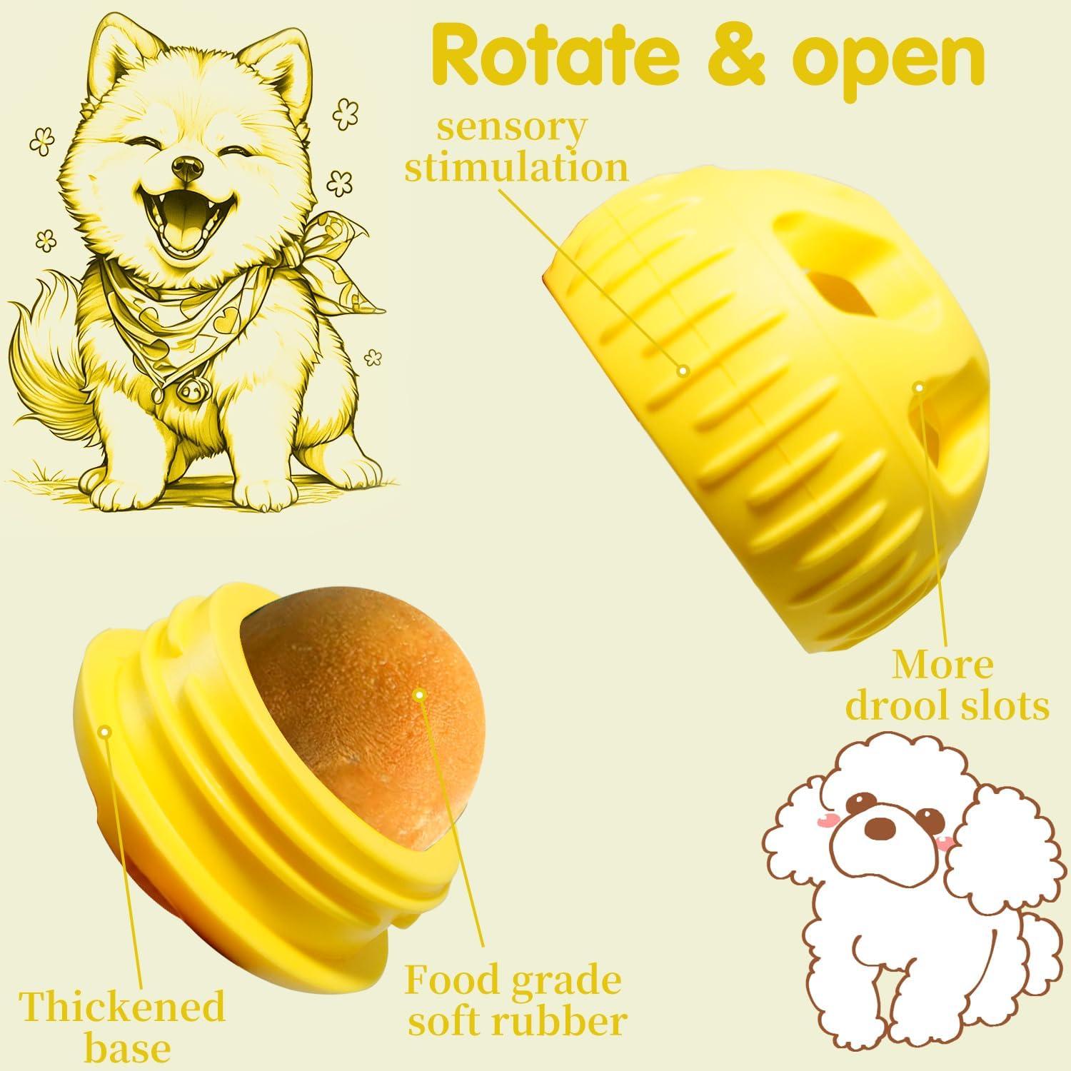 Juguete para Masticar Perros Pequeños Eooezj Amarillo 8cm