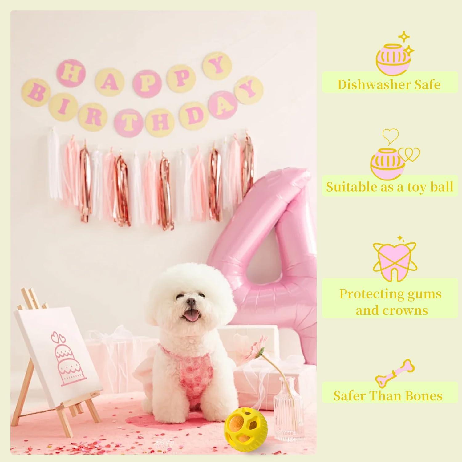 Juguete para Masticar Perros Pequeños Eooezj Amarillo 8cm